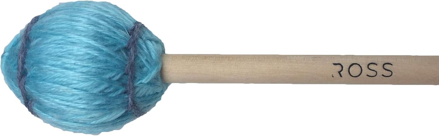 ROSS Vibraphone Mallets (Baby Blue) 16in, medium-hard