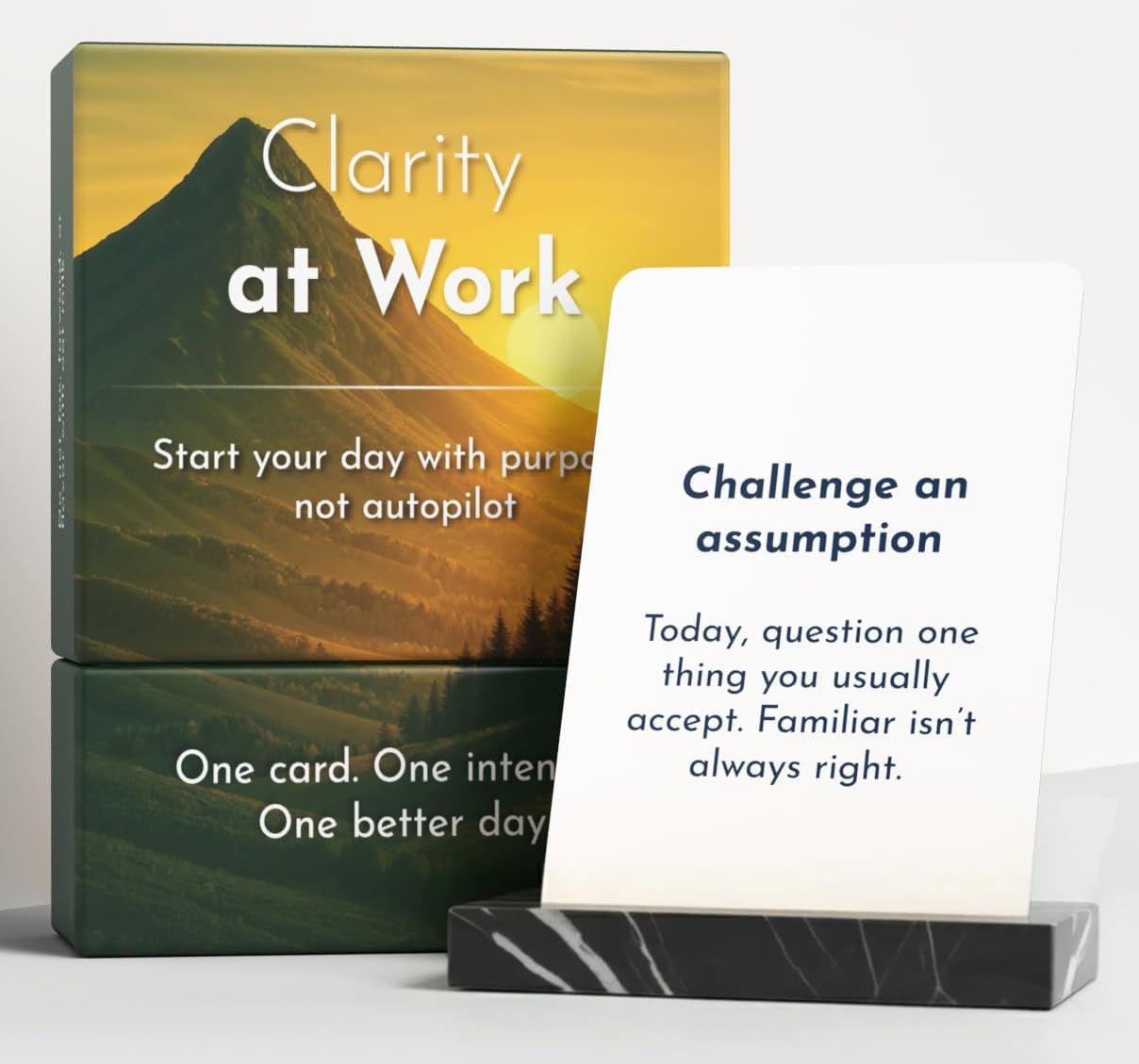 Intention Cards, 80 Daily Prompts for Clarity & Focus (Clarity at Work)