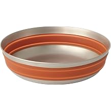 Sea to Summit Detour Stainless Steel Collapsible Bowl, Large 31 fl oz, Bombay Brown