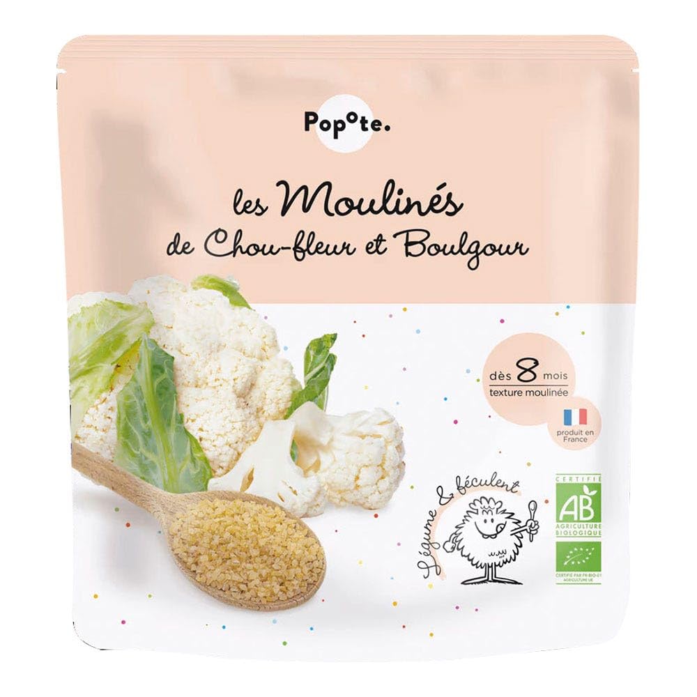 Popote - Organic Cauliflower and Bulgur Meals from 8 Months - Lemon