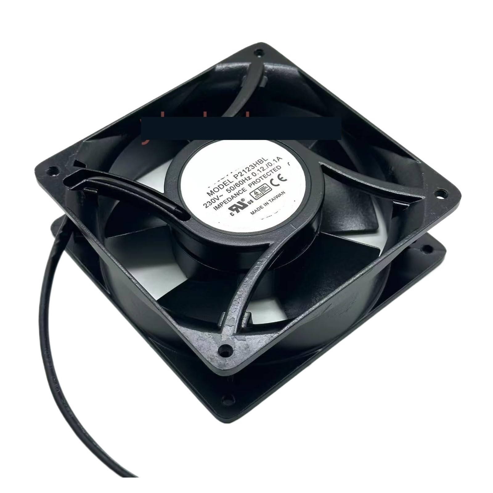 YMUGUEGH P2123HBL AC 230V 0.12A 0.1A 120x120x38mm 2-Wire Server Cooling Fan