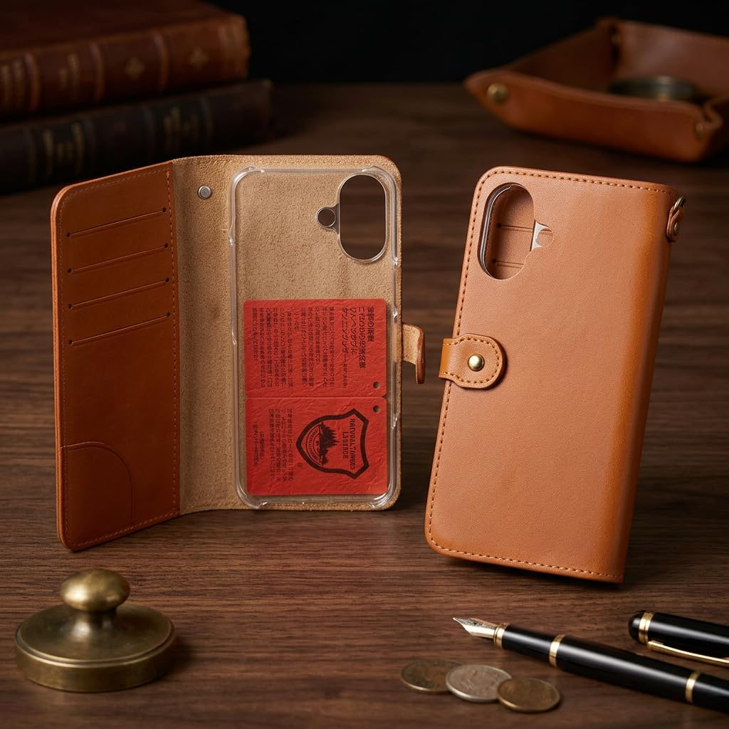 Amazon.co.jp: iPhone17用 ケース 日本製 栃木レザー ハンドメイド 全
