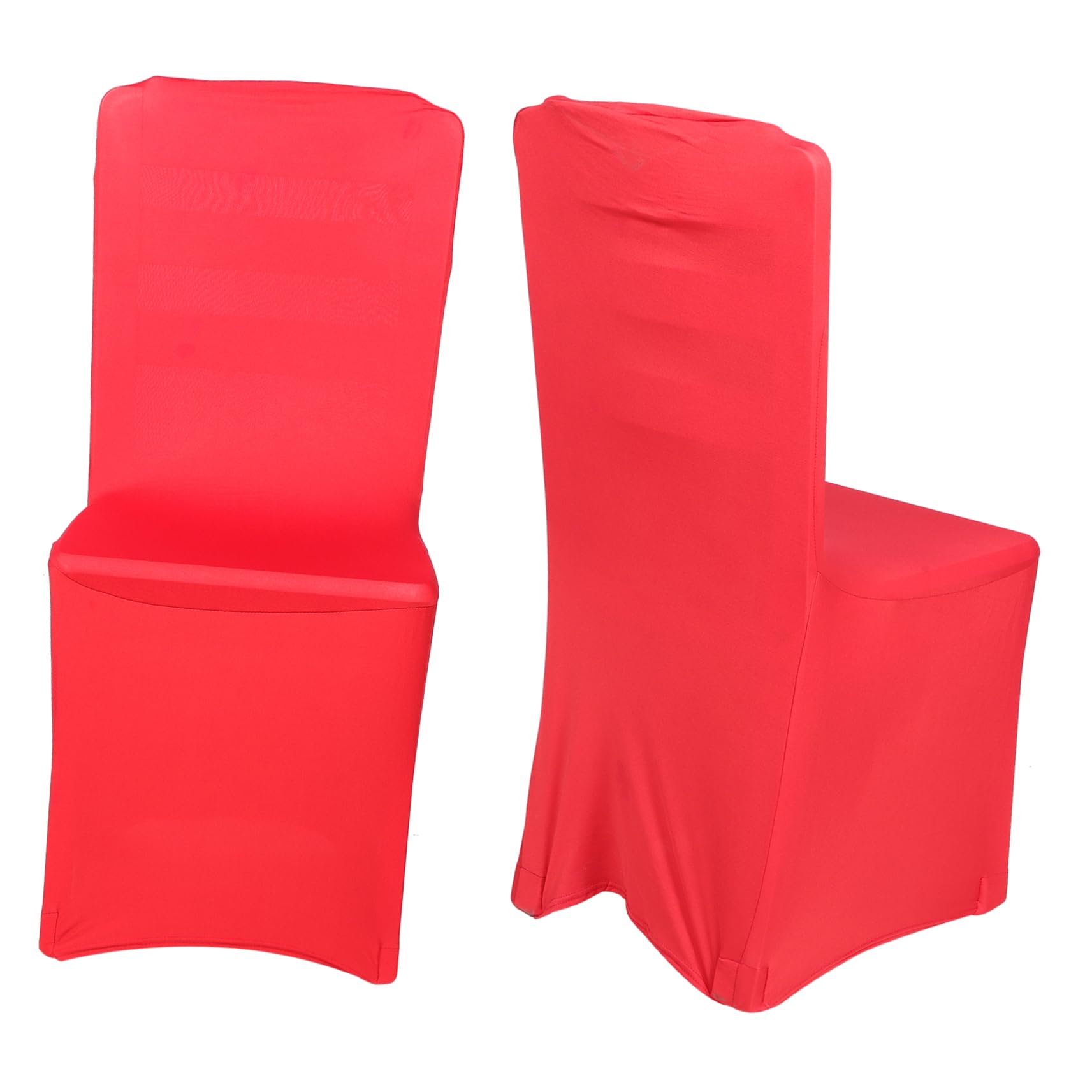 VINTORKY Elegant Wedding Chair Covers 2 Pack Pink Waterproof Party Chair Covers