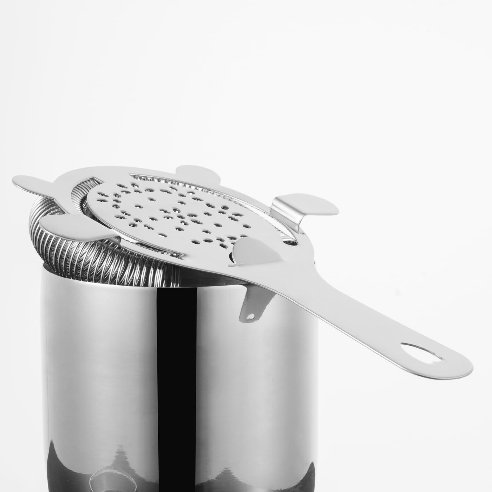 Hawthorne - Colador de cóctel - Filtro de bebida de acero inoxidable para camareros | Colador de hielo para coctelera, vidrio mezclador, accesorios de bar en casa, herramienta de mezcla, apto para 7