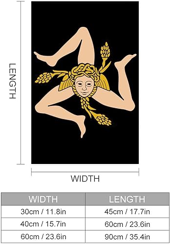 Miniatura 2 de Bandera siciliana autoadhesiva para colgar cuadros, póster, pared, obras de arte para decoración de apartamentos