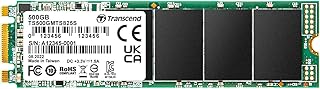 Transcend 500GB M.2 2280 SATA III SSD, Up to 530MB/s, Compatible with Ultrabook Laptop PC Desktop, 3D TLC NAND Flash Internal Solid State Drive, LDPC Error Correction ECC, B+M Key SLC Cache - MTS825S