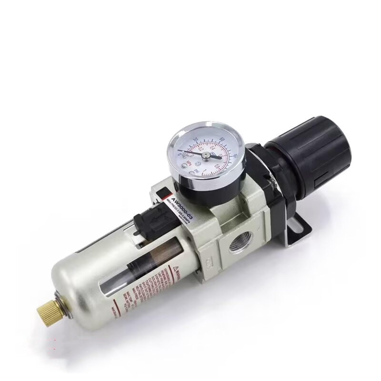 AXAUCHOZ AW2000-02 AW3000-03 AW4000-04 Air Oil Water Seperator Controller Pneumatic Pressure Regulator Compressor Filter 1Pcs(AW2000-02 Fiber,