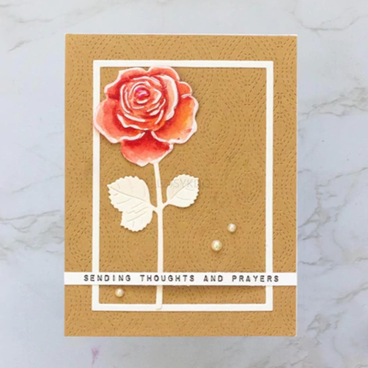 Rose Flower Die Cuts for Card Making, Plants Metal Cutting Dies for Paper Scrapbooking, DIY Stencils for Album Party Wedding Festivals Decoration, KDQ253 — image 1