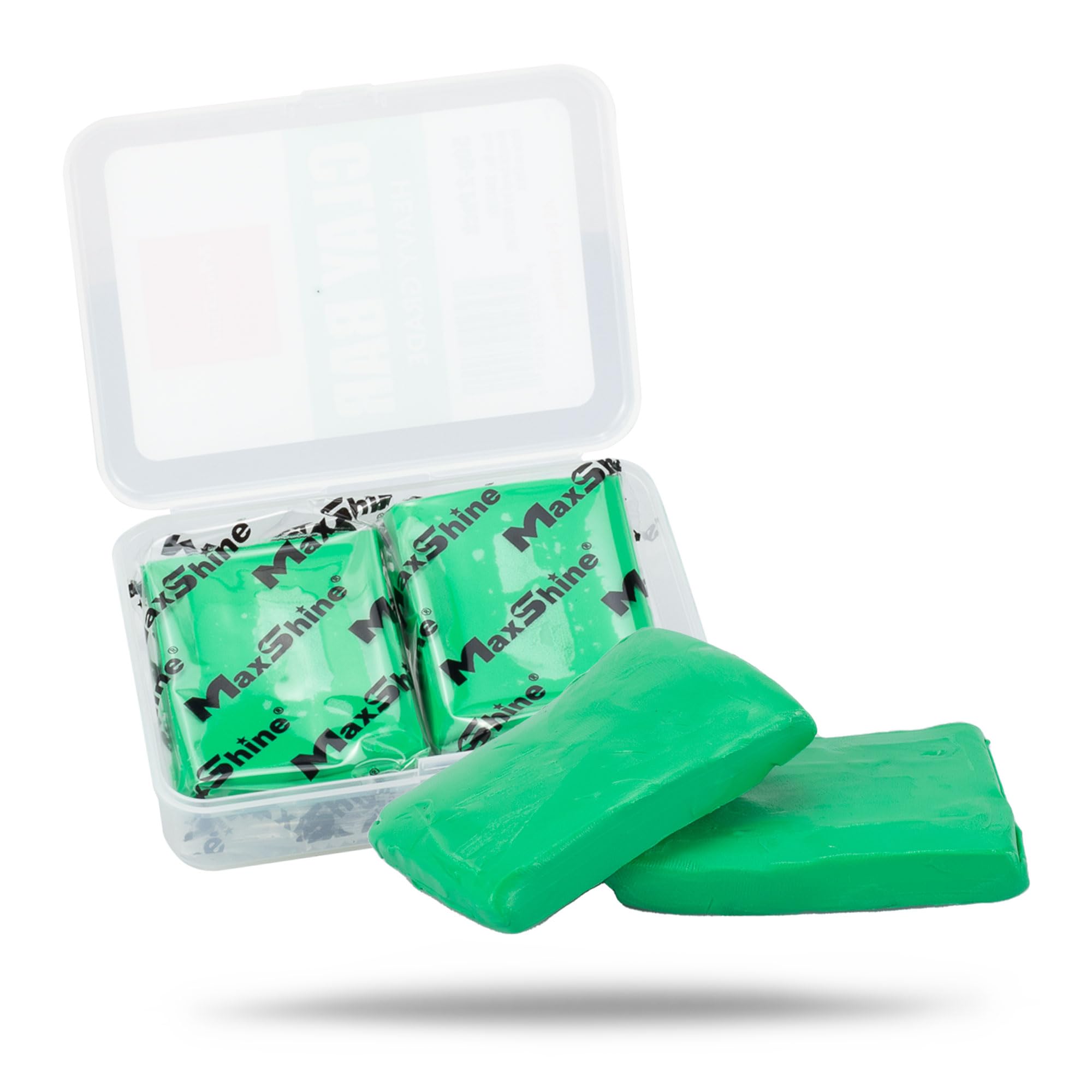 Maxshine 3-Pack Magic Clay Bar (150g) Heavy Grade Material for Car Clay Bar Auto Detailing - Cleans & Removes Surface Contaminants Paintwork, Glass, Plastic, Metal Surface (2-Pack Heavy Grade)