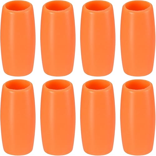 uxcell 8 puntas de popote de silicona, cubiertas de paja de metal, puntas de popote suaves y reutilizables, aptas para popotes de acero inoxidable