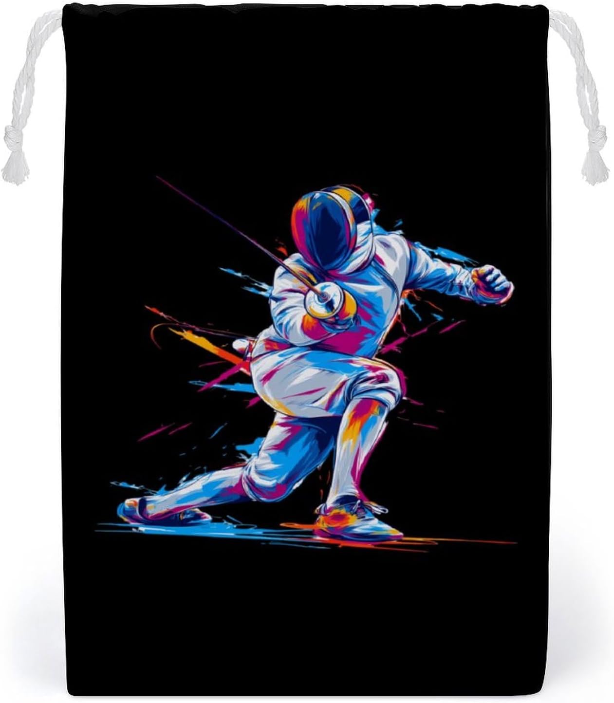 Novelty Fencing Colorful Drawstring Storage Bag Gift Pouches 5 * 7