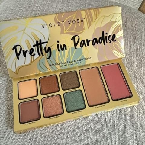 Violet Voss Pretty in Paradise All In One Face & Eye Shadow Palette, 0.49 Ounce (Pack of 1) Cover