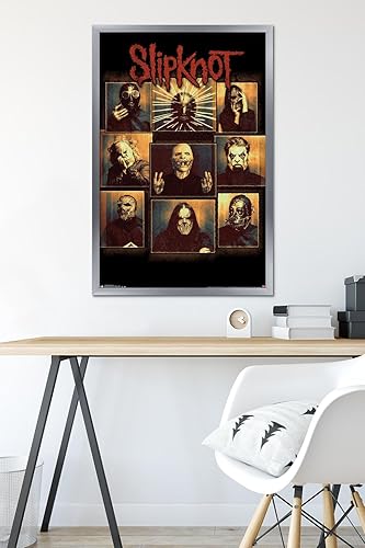 Miniatura 38 de Trends International Slipknot - Póster de pared a prueba de balas, 34 pulgadas de largo x 22.4 W, paquete de póster y clip prémium Paquete de póster