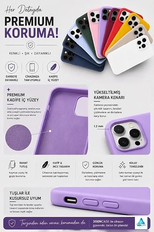 iPhone 14 Pro Uyumlu İkonik Desenler Serisi Lansman Kılıf İçi Kadife Kaplamalı Kamera Yükseltili dzn43