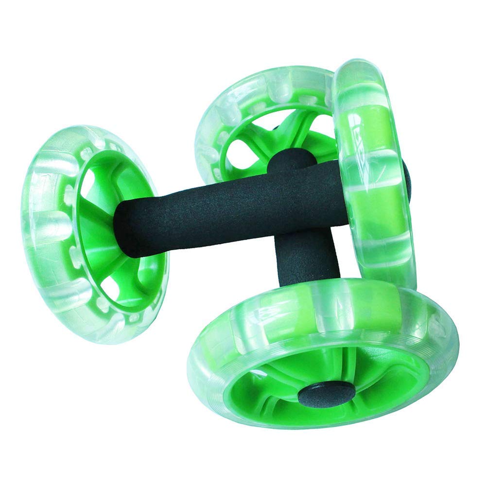 2Pcs AB Wheels Roller Stretch Elastic Resistance Pull Rope Gym Exercise Fitness Abdominal Muscle Roller Wheel Trainer Equipmen