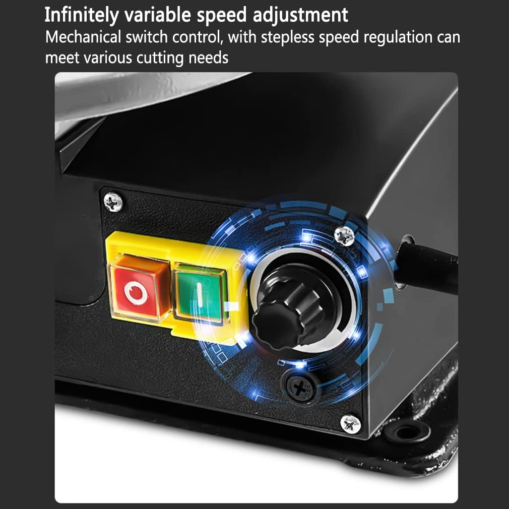 16-Inch Desktop Scroll Saw Two-Direction Variable Speed Scroll Saw with Work Light for Woodworking, Speed 400-1600RPM, 0-45° Adjustable Table Saw, Household Multifunctional Wood Cutting Machine