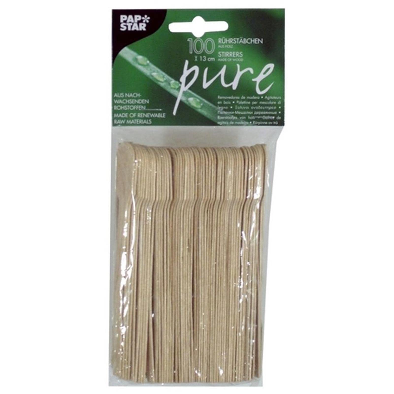 100 Palette grandi in legno spatole per ceretta dimensioni 20 cm