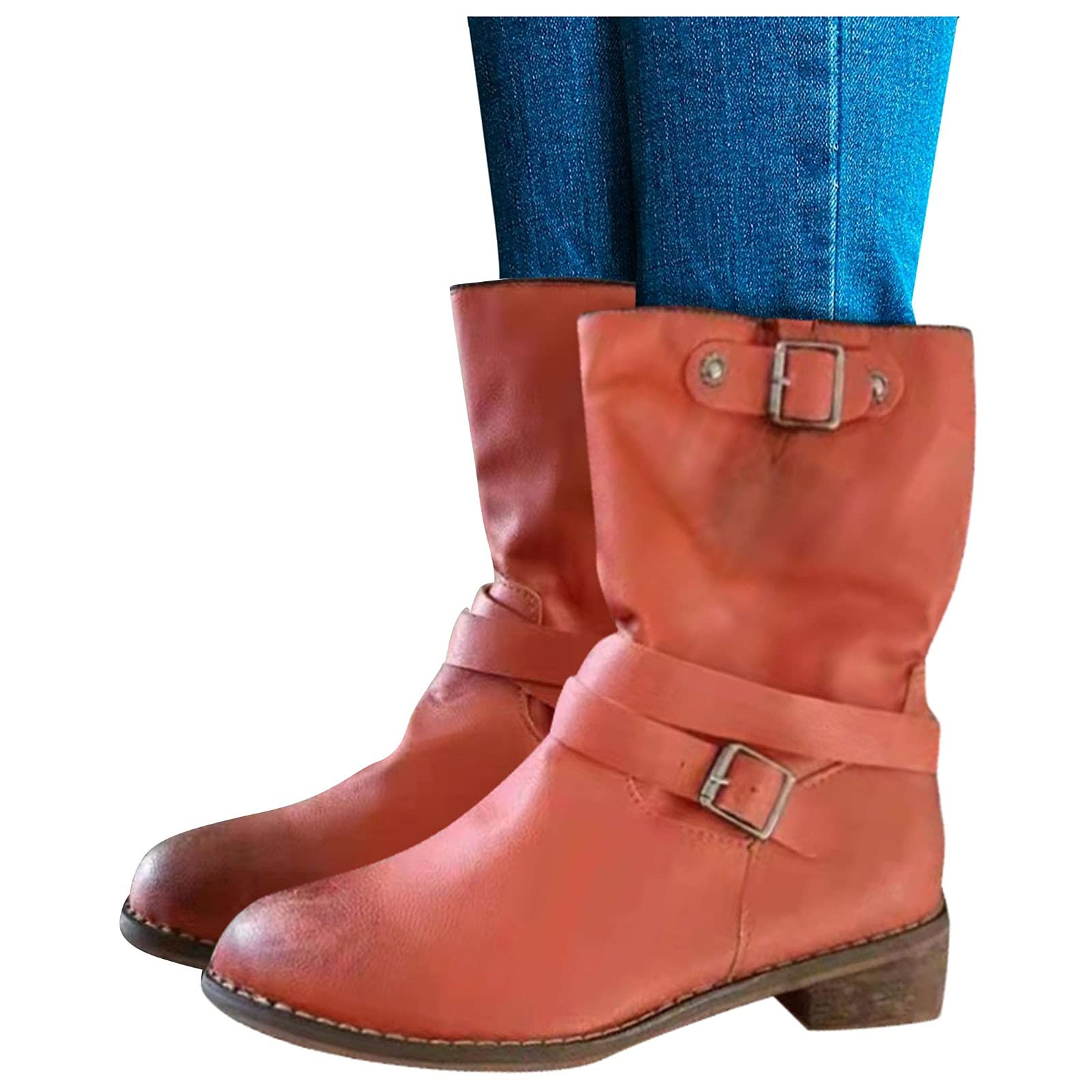 Stivali Bambina Invernali 35 Stivali Stivali Caldi Stivali Impermeabili Mantieni la Punta delle Donne Scarpe da Neve Plus Stivali Rotondi da Donna con Lacci in Velluto Scarpe Stivali S