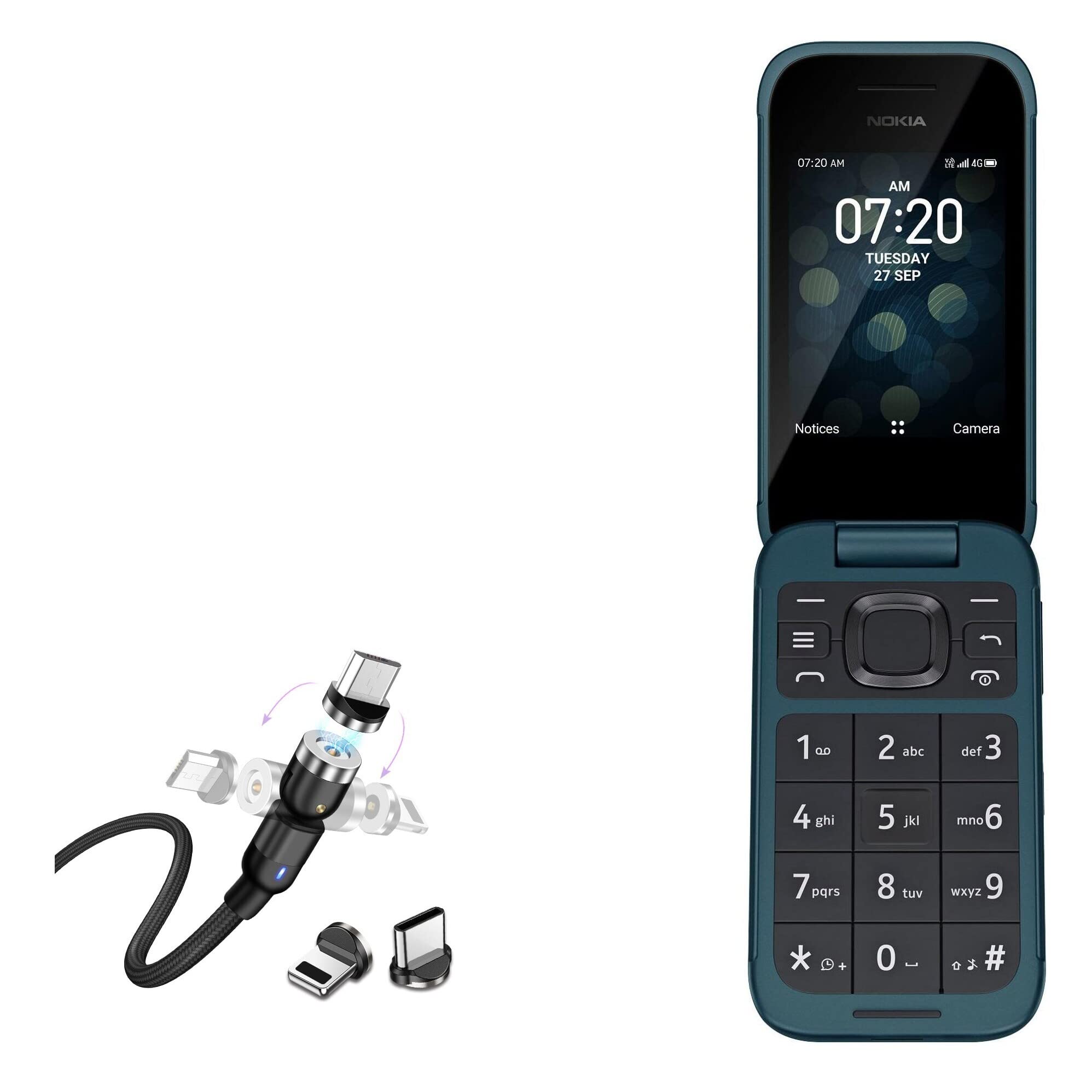 Amazon.com: BoxWave Cable Compatible with Nokia 2780 Flip