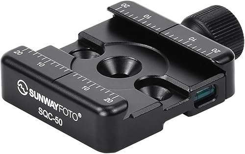 SUNWAYFOTO SQC-50 - Trípodes universales compatibles con abrazadera Arca Swiss de 1.969 in y bípodes 17S