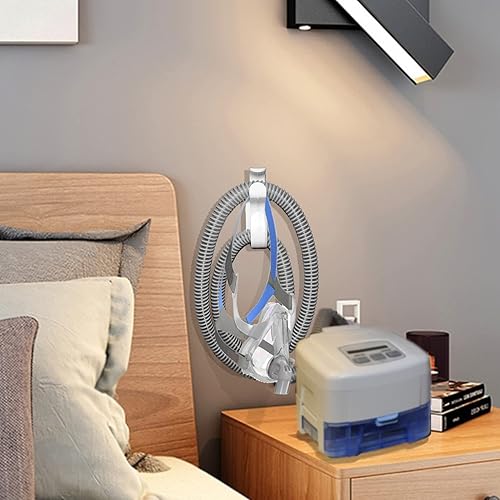Miniatura 6 de Percha de manguera CPAP con función antidesenganche, gancho para máscara CPAP y soporte de tubo CPAP, organizador de suministros CPAP, evita enredos