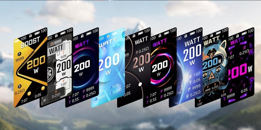 Lost Vape Thelema Q200 Mod — Kit Sigaretta Elettronica Senza Liquido, Senza Nicotina | Box Mod 200W Display TFT 0,96" | Chip Quest | Compatibile 18650/21700 (Midnight Warrior)