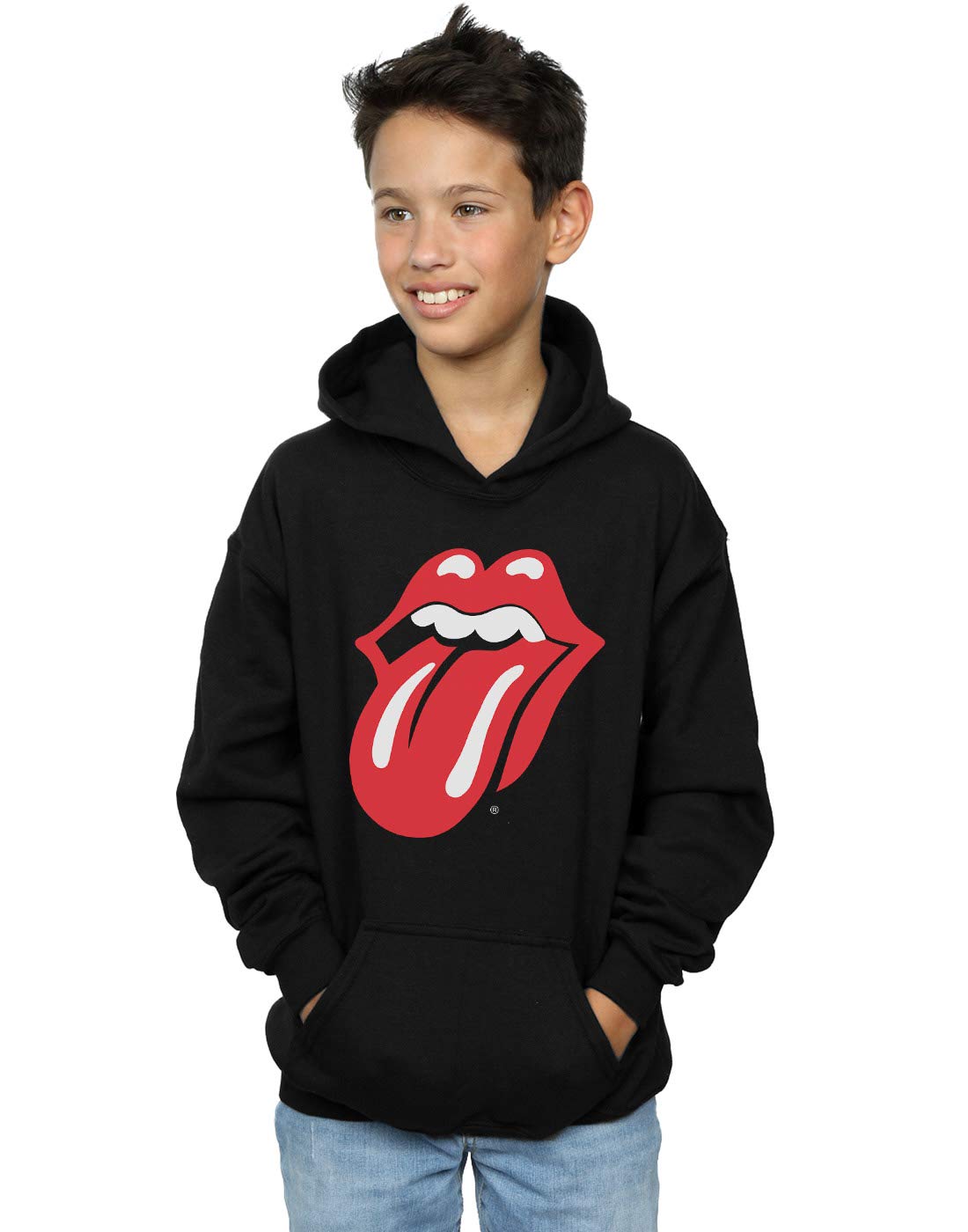 Rolling Stones Boys Classic Tongue Hoodie 12-13 Years Black