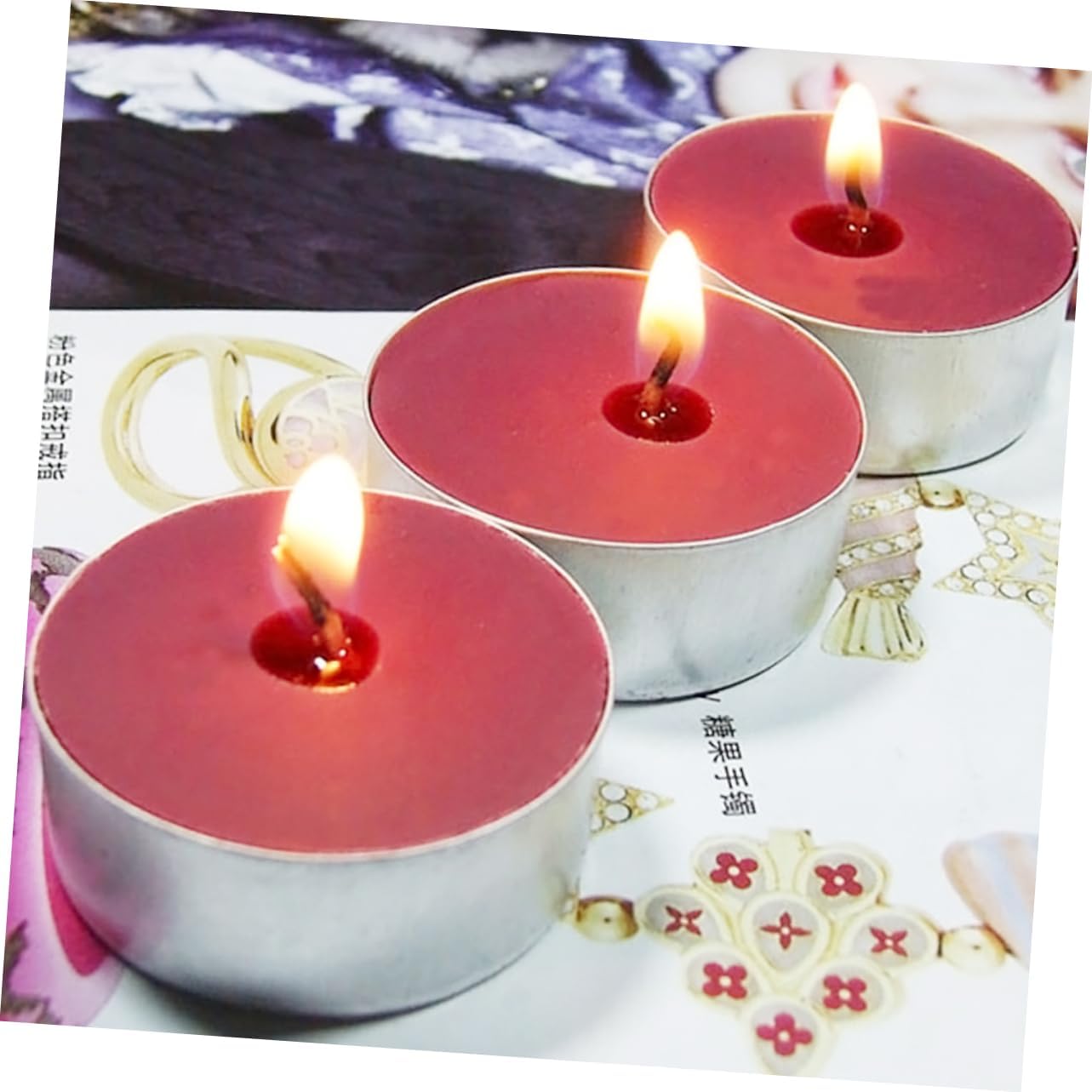 ABOOFAN Led Tea Light Candles 10pcs Plastic Candles Non-Glare No Flicker Energy-efficient for Parties Wedding Decor 1-1.5h