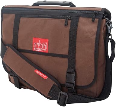 Manhattan Portage Wallstreeter W Back Zipper, Dark Brown, One Size