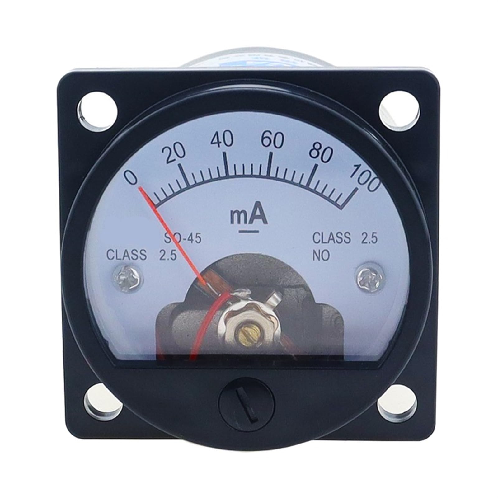 SO-45 DC MA Amperemeter Zeiger Analog Rund Marine Kunststoff Instrument Messung Aktuelle Werkzeuge 1Pcs(200mA)