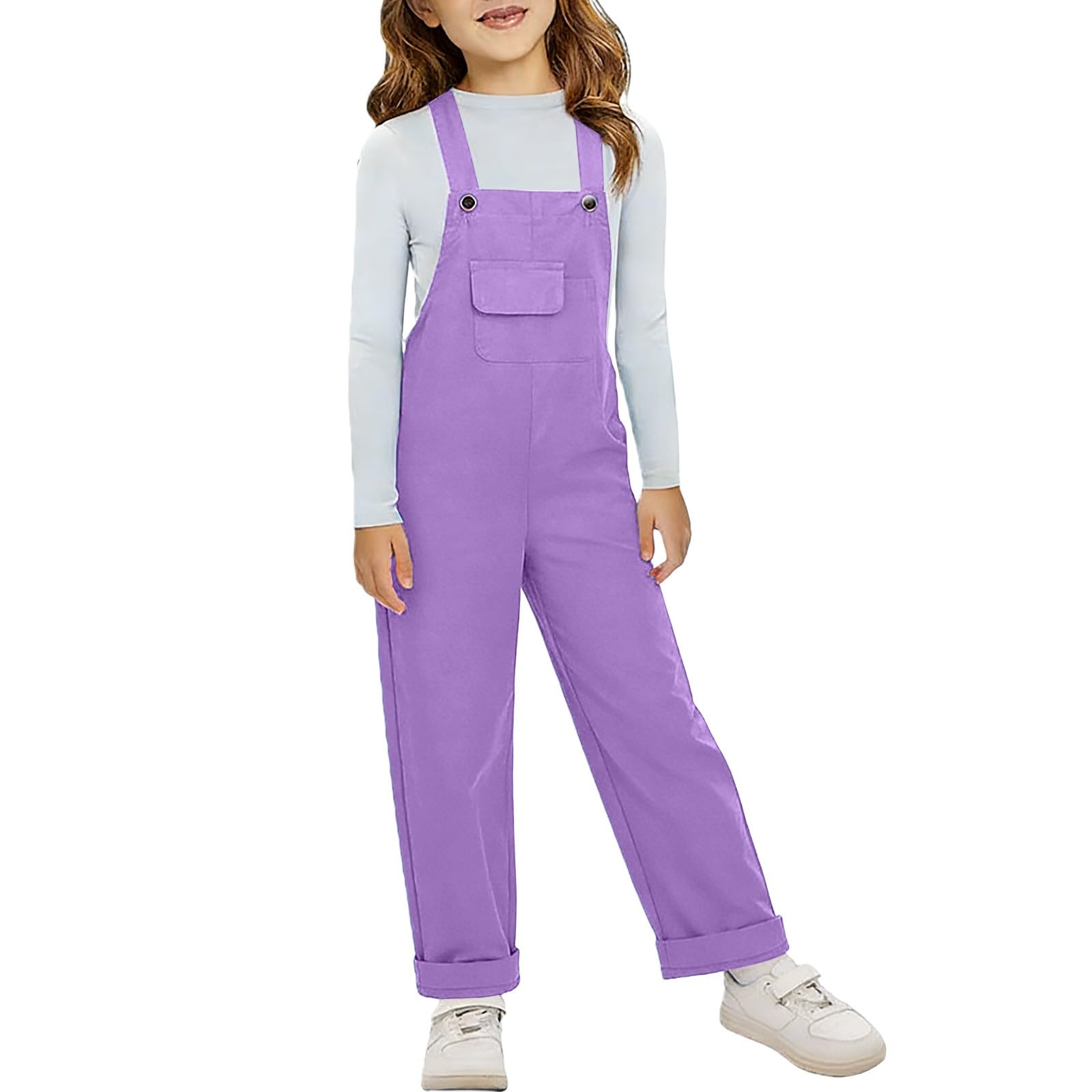 Combinaison en coton pour enfant - Salopette sans manches - Combinaison ample avec poches - Pantalon de jogging décontracté - Salopette de travail - Couleur unie - Combinaison Blaumann Outdoor