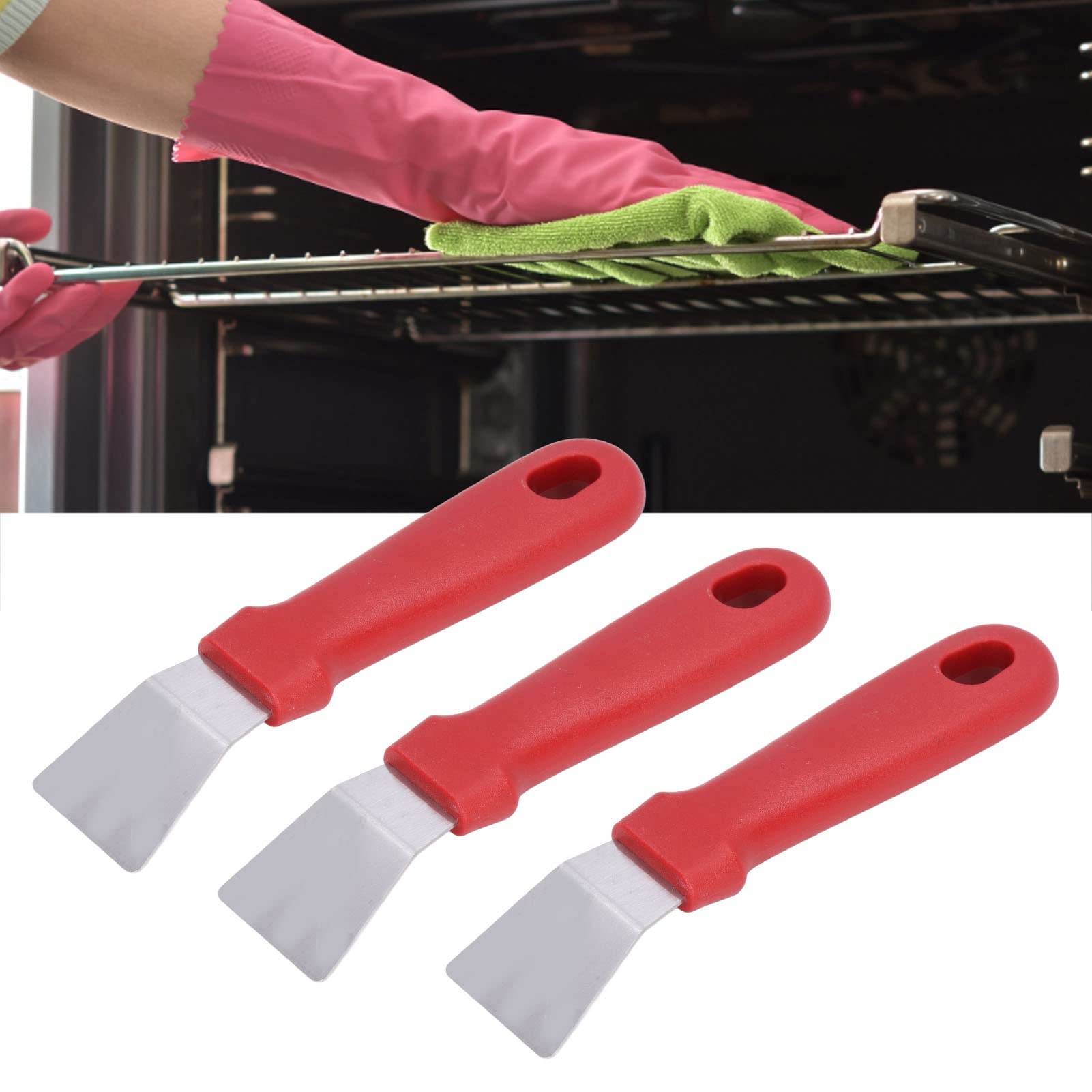 KONTONTY Pelle à Givre Polyvalente en PP Orange pour Réfrigérateur et Congélateur, Surface Lisse, Outil de Dégivrage Cuisine Domestique