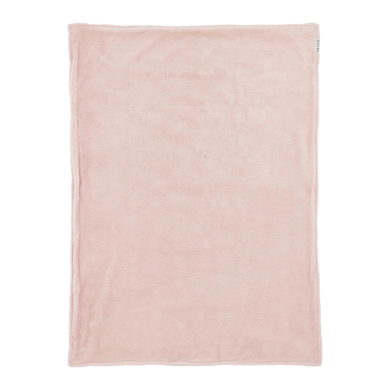 Meyco Manta para bebé – Mini Knots Teddy Rosa – 75 x 100 cm – Paquete individual