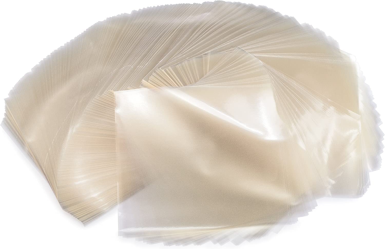 Clear Caramel, Candy and Chocolate Wrappers, Natural Cellophane, 1000 Square Sheets, 5x5 Inches