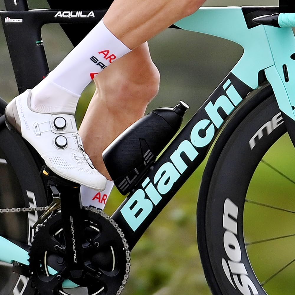 Elite Kit Crono CX 2024 – Glasfaser Flaschenhalter Aero Flasche 500ml – Push Pull Ventil – Zeitfahren Triathlon Komplettset Aerodynamisch
