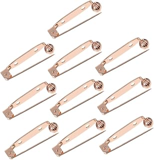 Pin Clasp Maker Snap Backs Locking Name Brooch Golden Copper