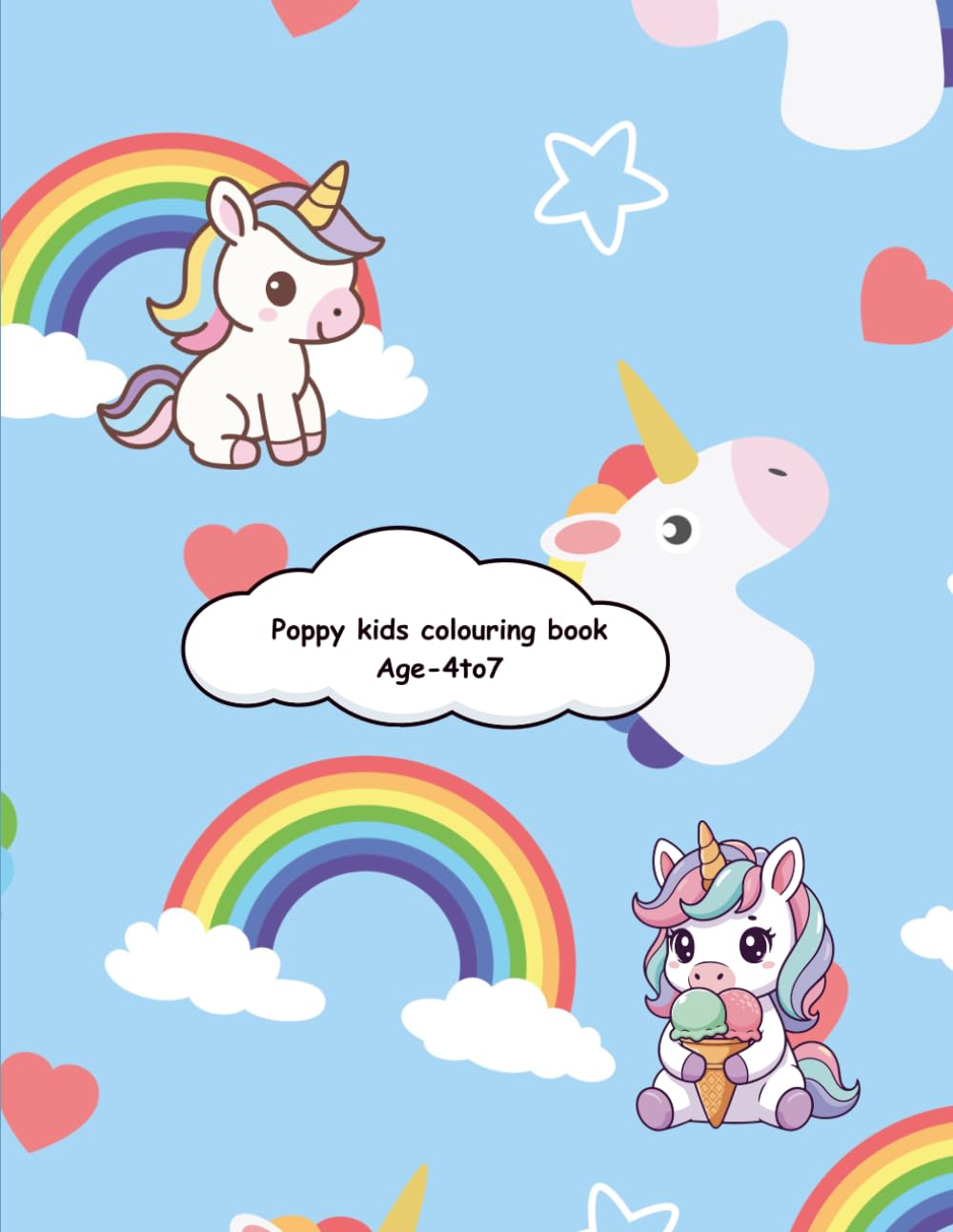 Poppy kids colouring book
