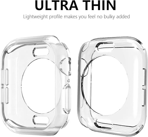 Miniatura 2 de Hontao. Funda ultra delgada, suave, de TPU a prueba de golpes, protector contra golpes para iWatch, cubierta.