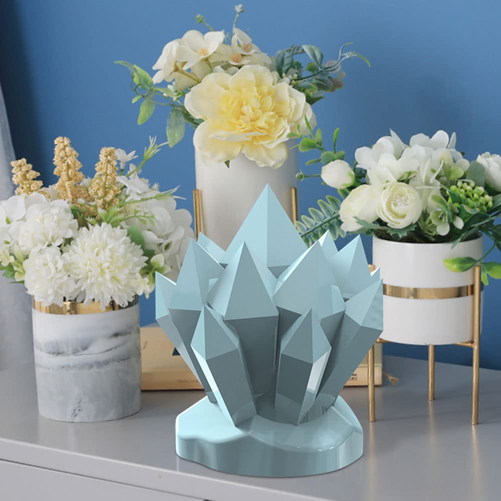 Świeca, Formy na świece Kryształ Klaster Formy żywiczne Formy do wyrobu świec Świeca silikonowa 3d Odlewanie z żywicy epoksydowej Geometryczna forma Diy Rzemiosło do dekoracji stołu