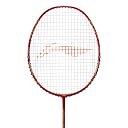 Li-Ning G-Force Superlite Max 10 Carbon Fibre Badminton Racket with Free Full Cover(80 Grams, 28 Lbs) (DK Red/Gold/Black) gallery image