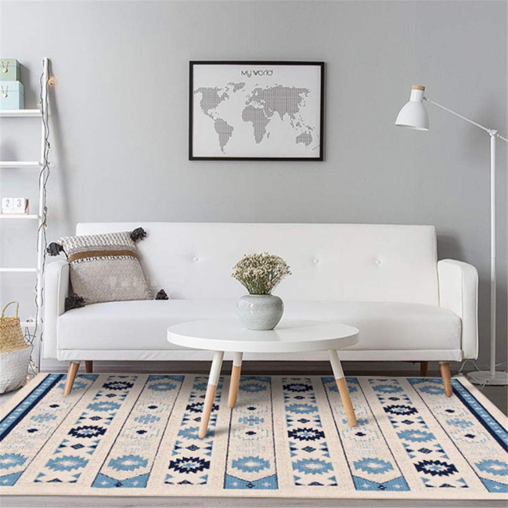 Tapis de salle de bain bleu antidérapant durable 40x120 cm