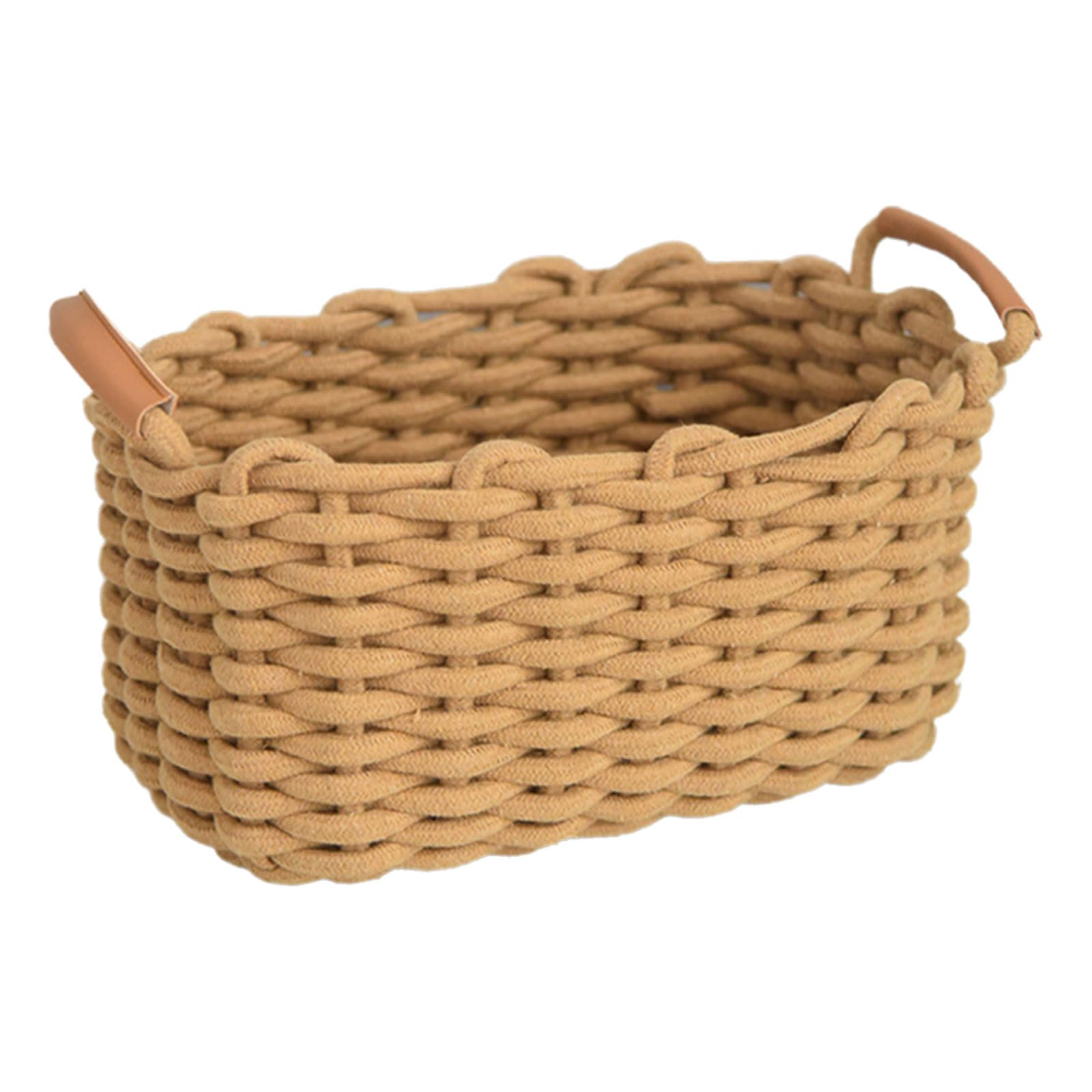 Panier maquillage en coton pour organiser le bureau et la maison
