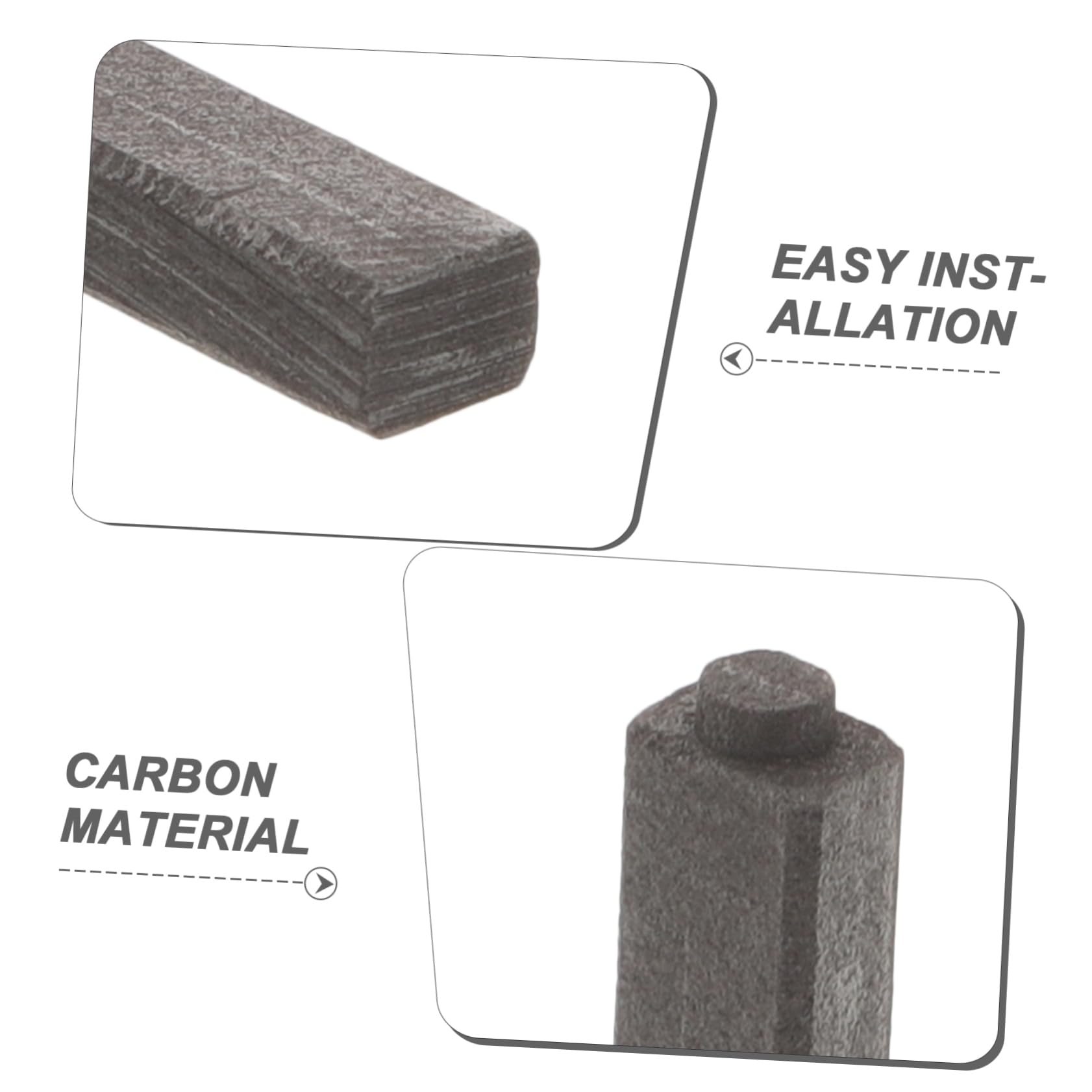 Veemoon 1set Carbon Motor Brush for Motor Carbon Brush Motor Replacement Part Carbon Material 20pcs