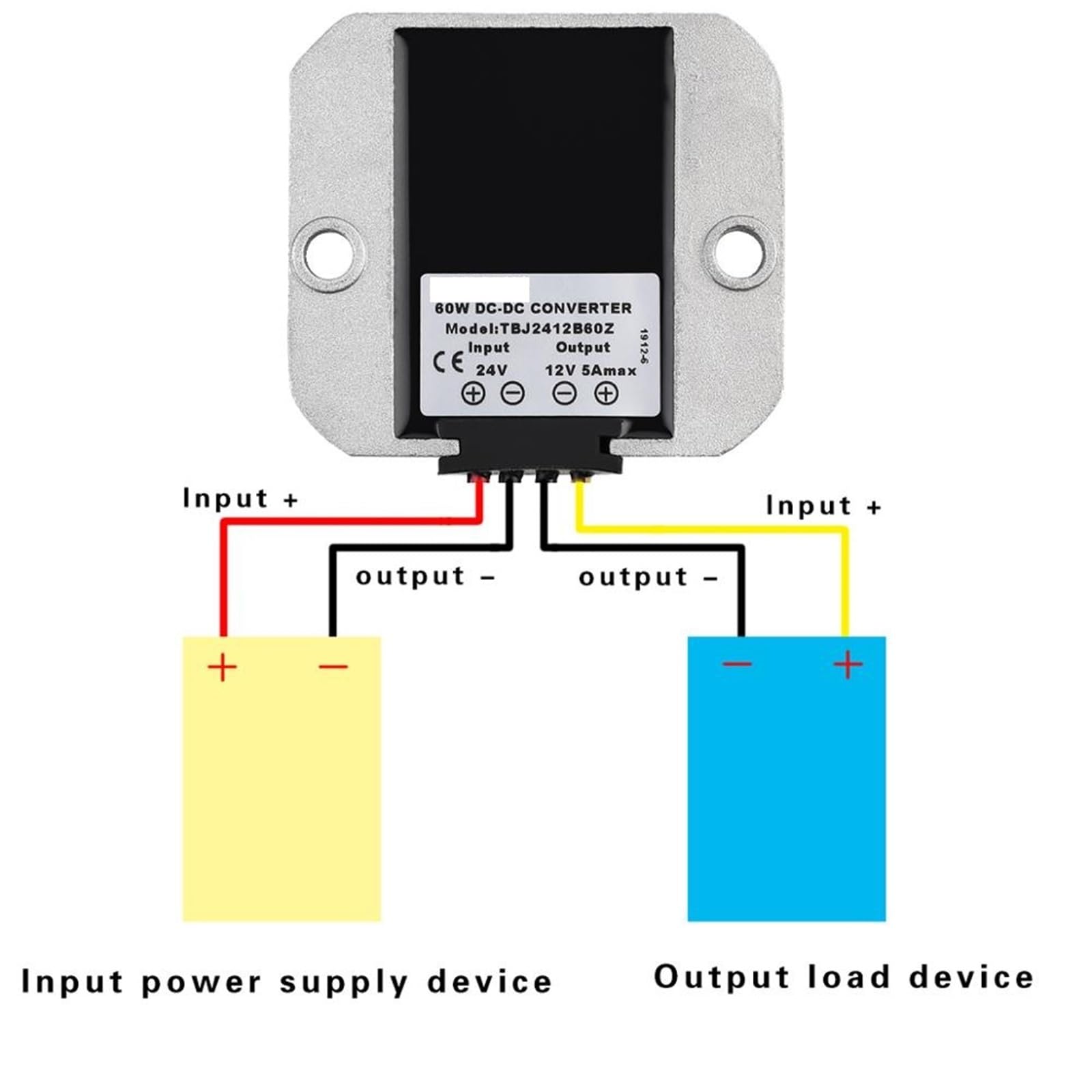 1 szt. 24 V do 12 V 5 A 10 A 60 W 120 W przetwornica napięcia regulator moduł Step Down zasilacz (do 12 V 5 A 60 W)