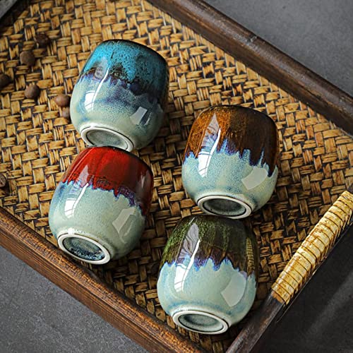 6pçs xícara de chá de cerâmica porcelana copos de café cerâmica pessoal único copo vinho caneca xíca