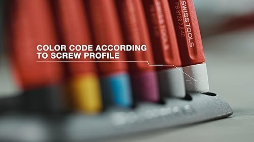 Miniatura 2 de PB Swiss Tools Juego de destornilladores electrónicos de precisión PB 8620.CBB | 100% fabricado en Suiza, juego de destornilladores pequeños de 4