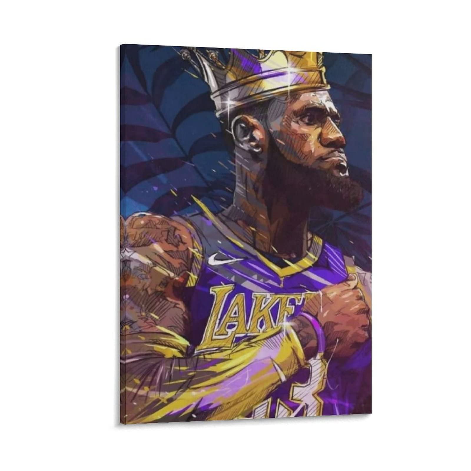 Peinture Impression Toile 40x60cm LeBron James Poster Décoration Chambre Moderne