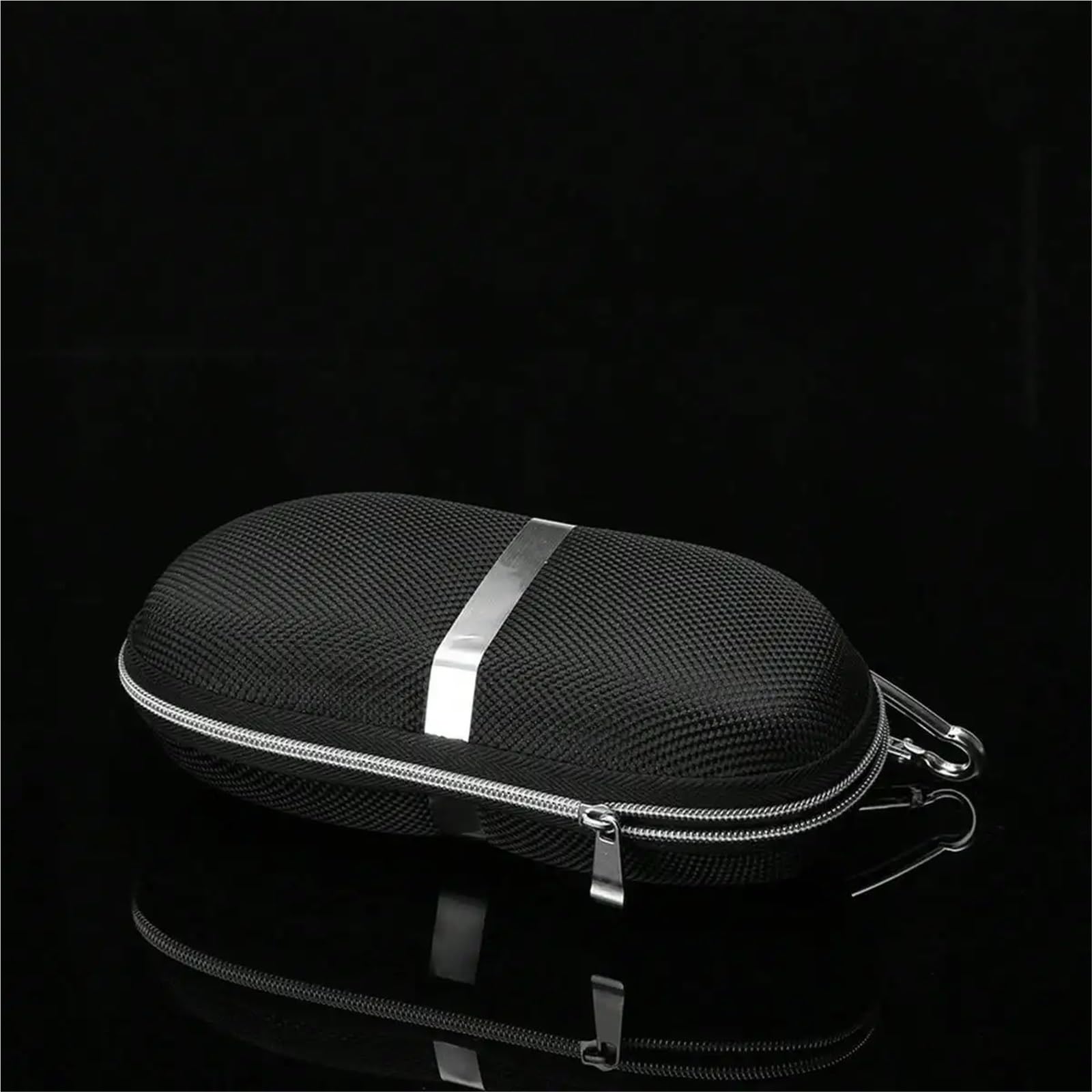 2 uds caja de gafas moda con cremallera gancho aluminio sol espejo plano for Para Mujer y Hombre