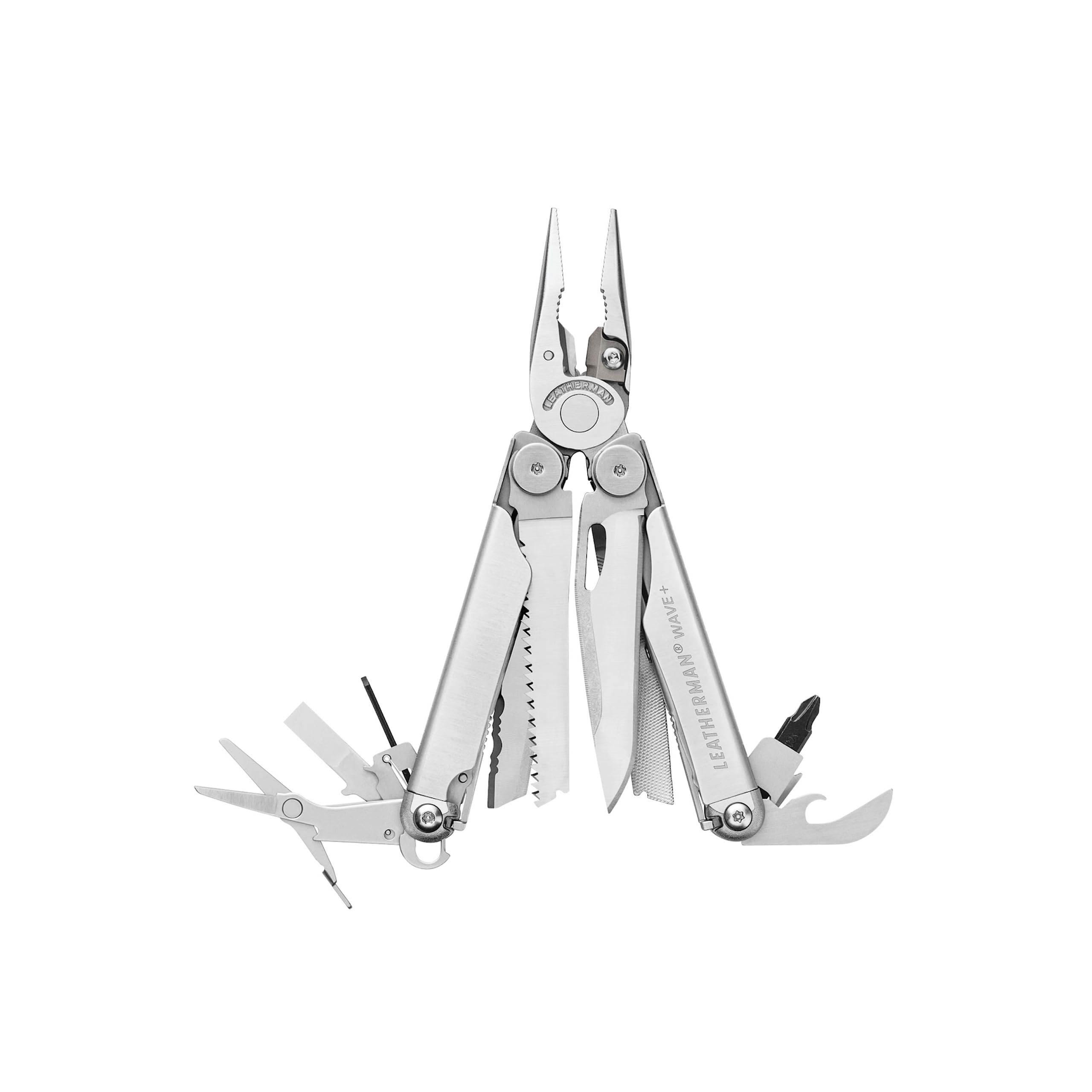 Wave+ Multi-Tool - 18-in-1 Heavy-Duty Stainless Steel Tool with Blades, Pliers & Wire Cutters, Stainless Steel