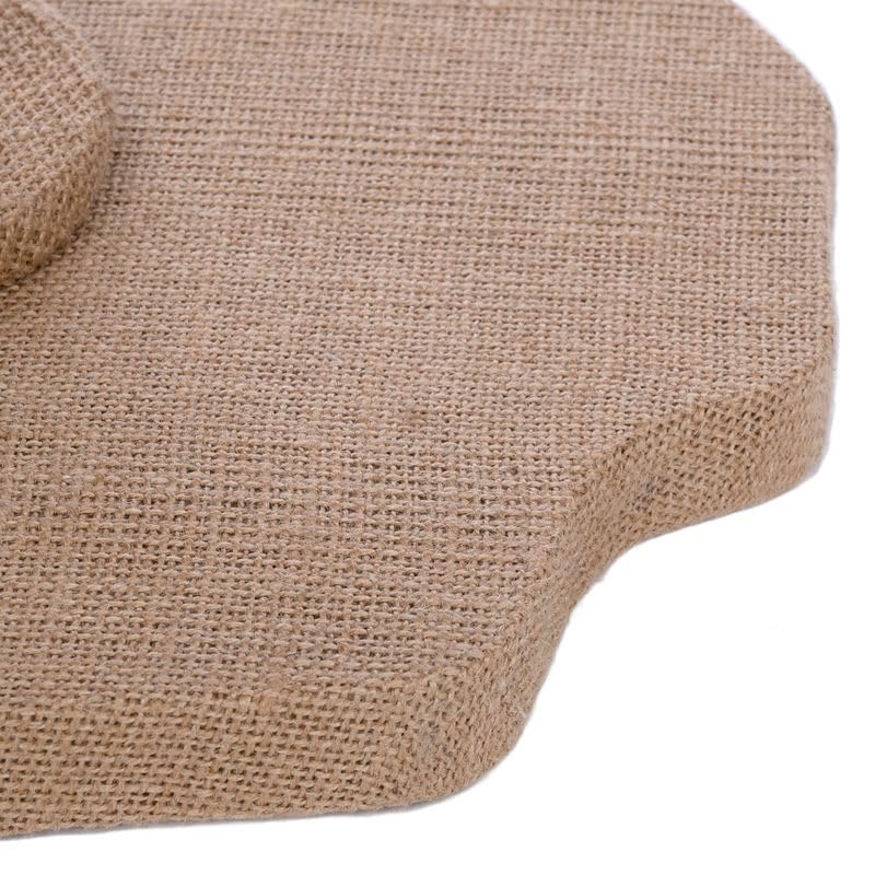 TIAKI Nature Kratzbaum Flora | Kompakter Kratzbaum für Katzen | gepolstertes Kuschelbett mit gewölbten Blütenblättern | mit Sisal umwickelter Holz-Stamm | Höhe: 63cm